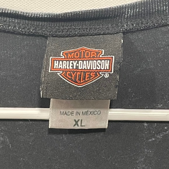 Harley Davidson Inside Passage Crab Graphic T Shirt Black Acid Wash Mens XL - Picture 3 of 9